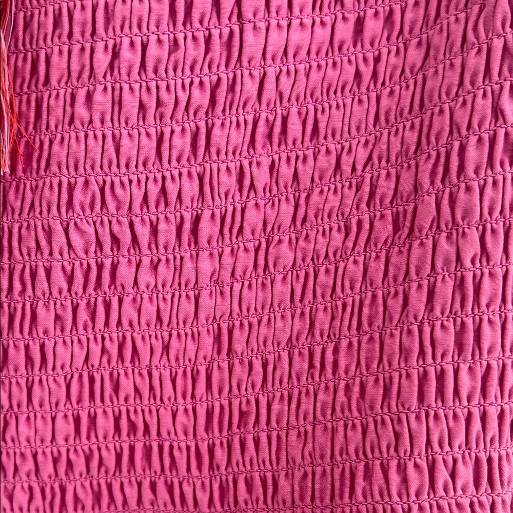 Elegant Maria Cher Corrientes Tori Midi Pink and Orange Ombré Dress - Picture 4 of 8